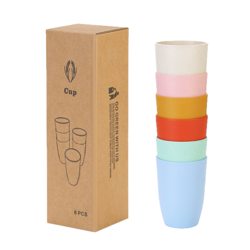 Reusable Straw - Vasos de Paja de Trigo, 6
