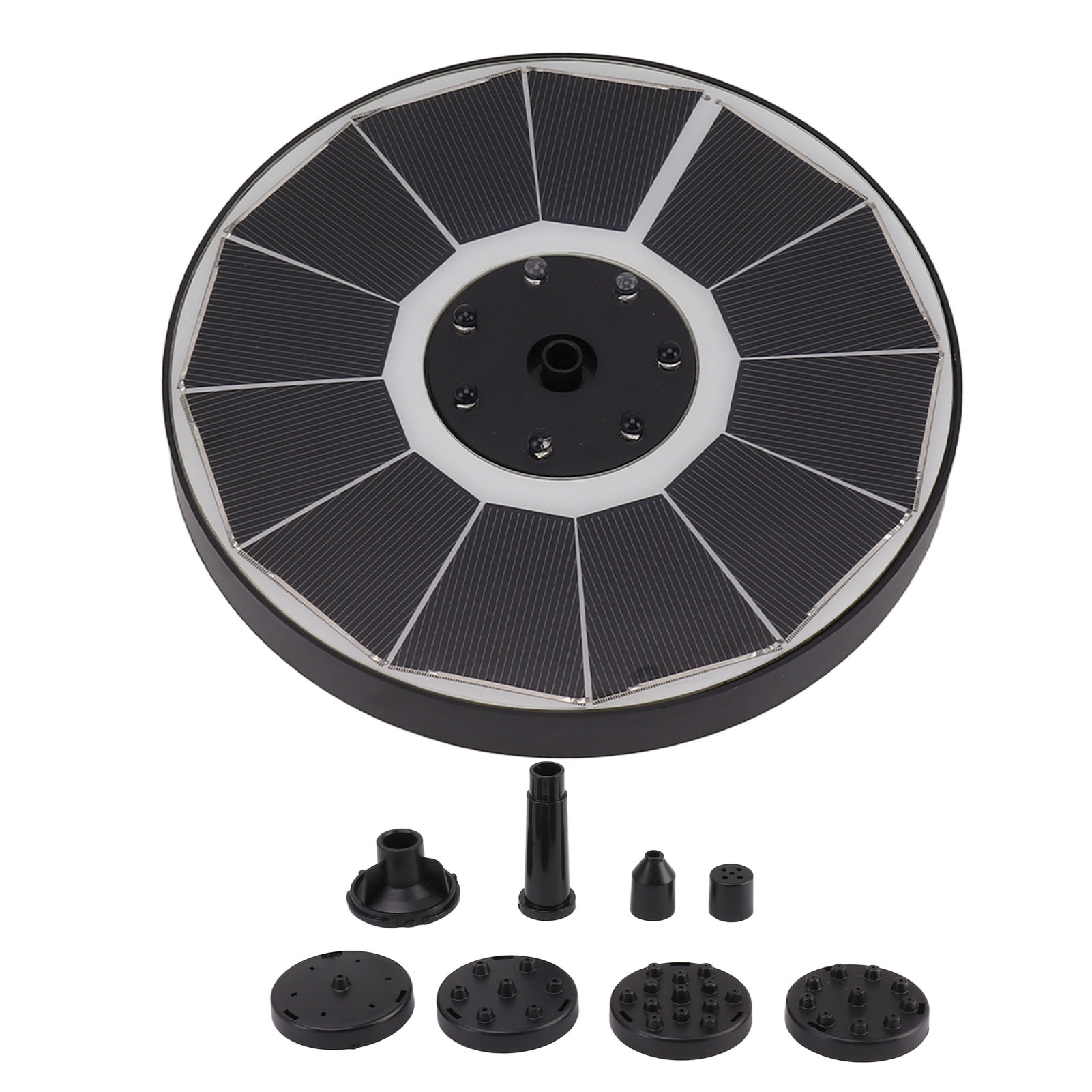 Solar Garden Light - Fuente Solar con 8 Boquillas, 3.5W,