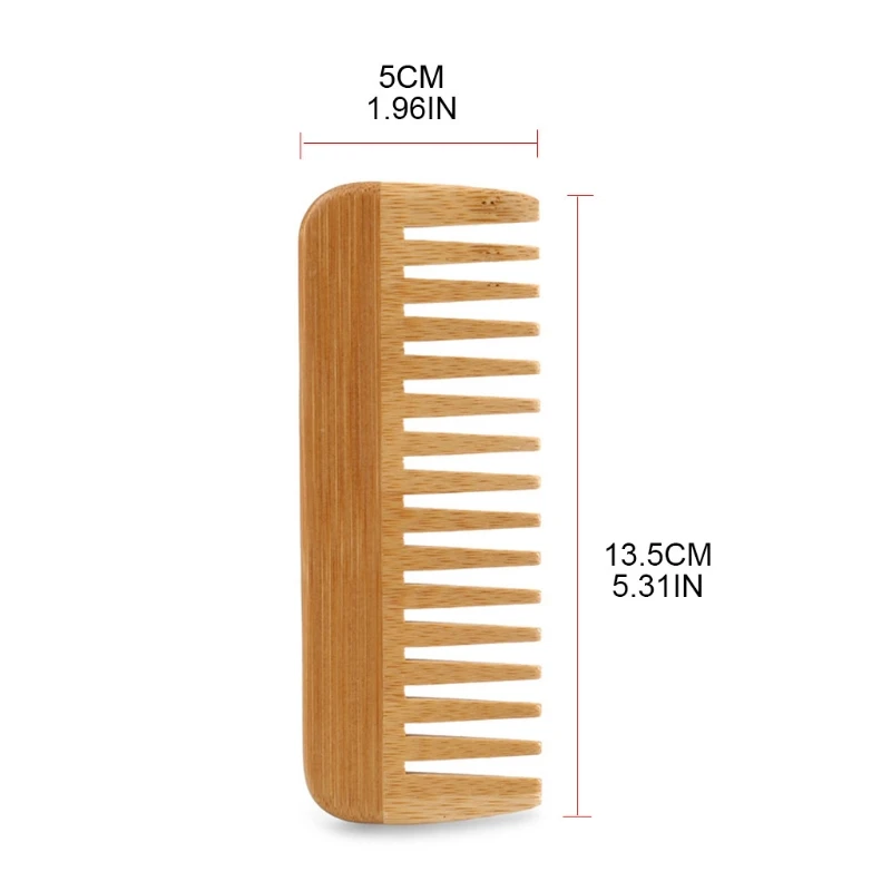 Peine de dientes anchos de bam - Bamboo Toothbrush reseña y precio