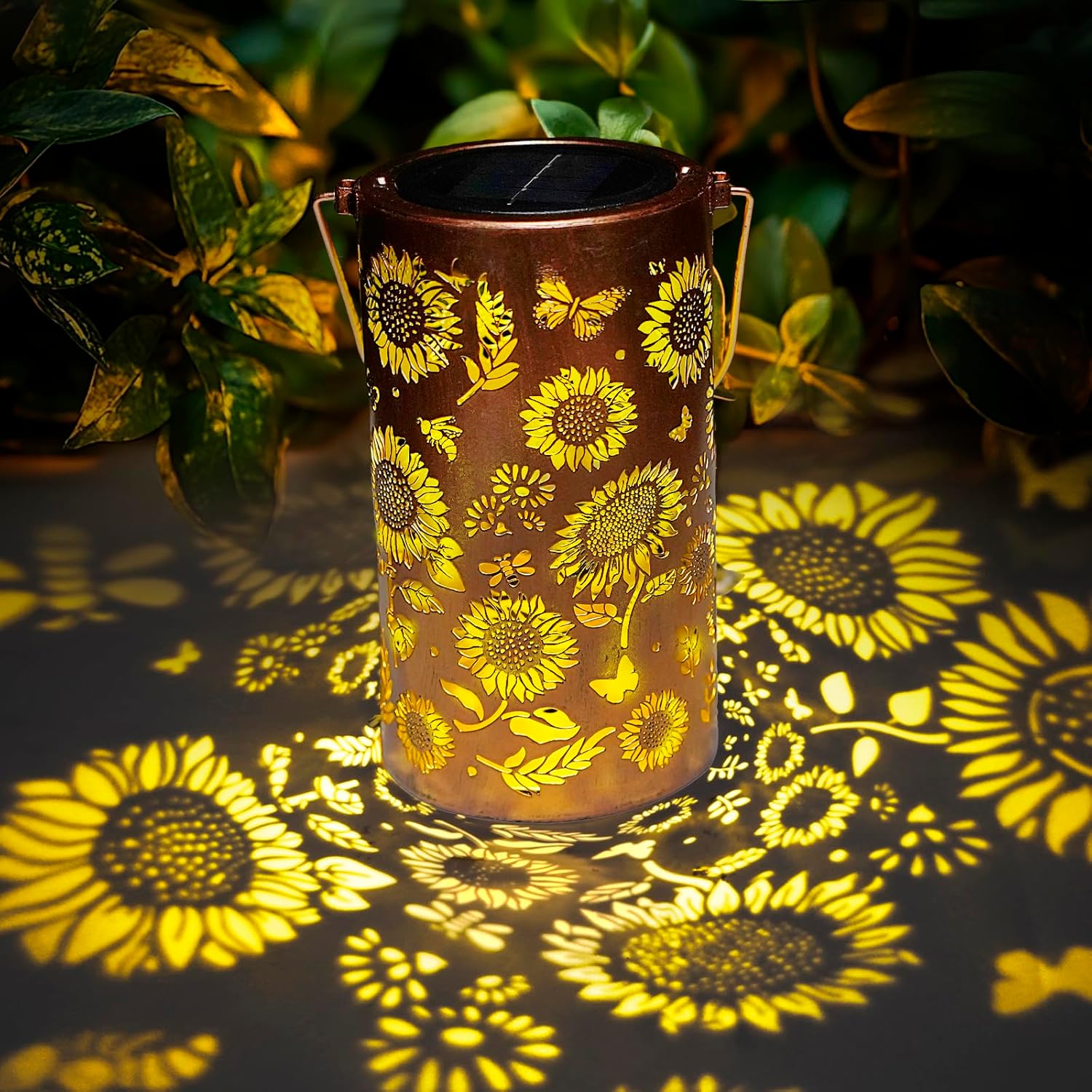 Luz de girasol y luz de sombra - Solar Garden Light reseña y precio