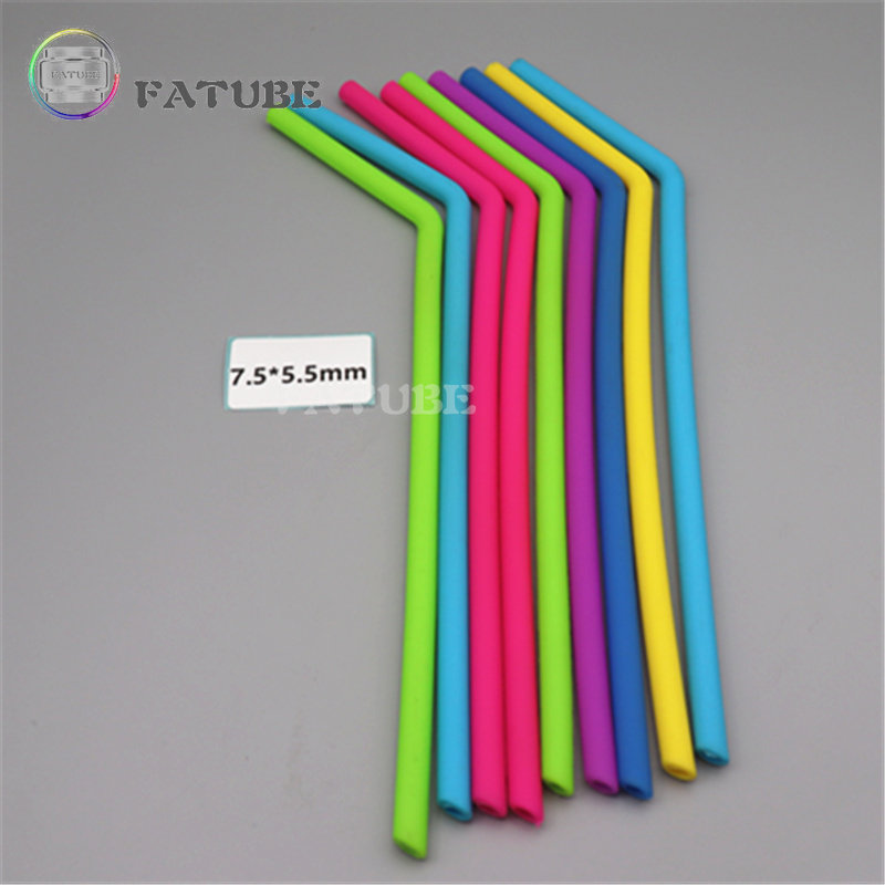 10 Pajitas de Silicona Curvas  - Reusable Straw reseña y precio