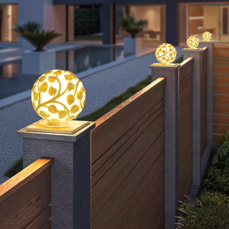 Luces de columna para exterior - Solar Garden Light reseña y precio