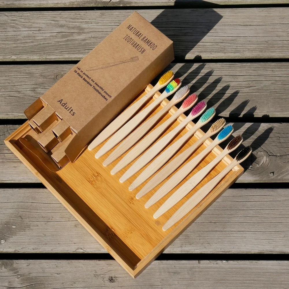 10 Uds cepillo de dientes colo - Bamboo Toothbrush reseña y precio