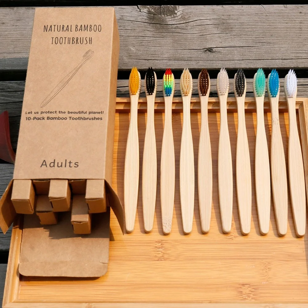 10 Uds cepillo de dientes colo - Bamboo Toothbrush reseña y precio