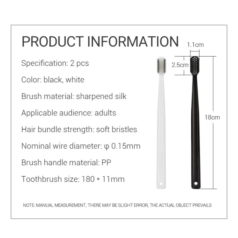 Juego de 2-10 cepillos de dien - Bamboo Toothbrush reseña y precio