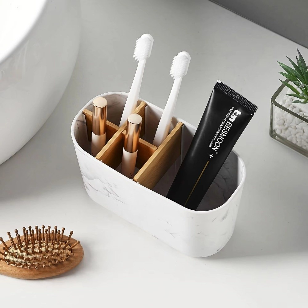 Organizador de Baño Multifunci - Bamboo Toothbrush reseña y precio