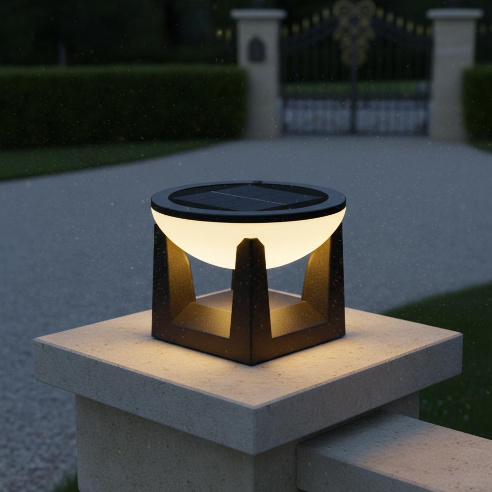 Lámpara Solar para Poste, Fáci - Solar Garden Light reseña y precio