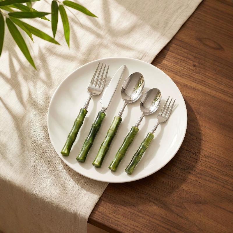 Cuchillo, tenedor y cuchara de - Bamboo Cutlery reseña y precio